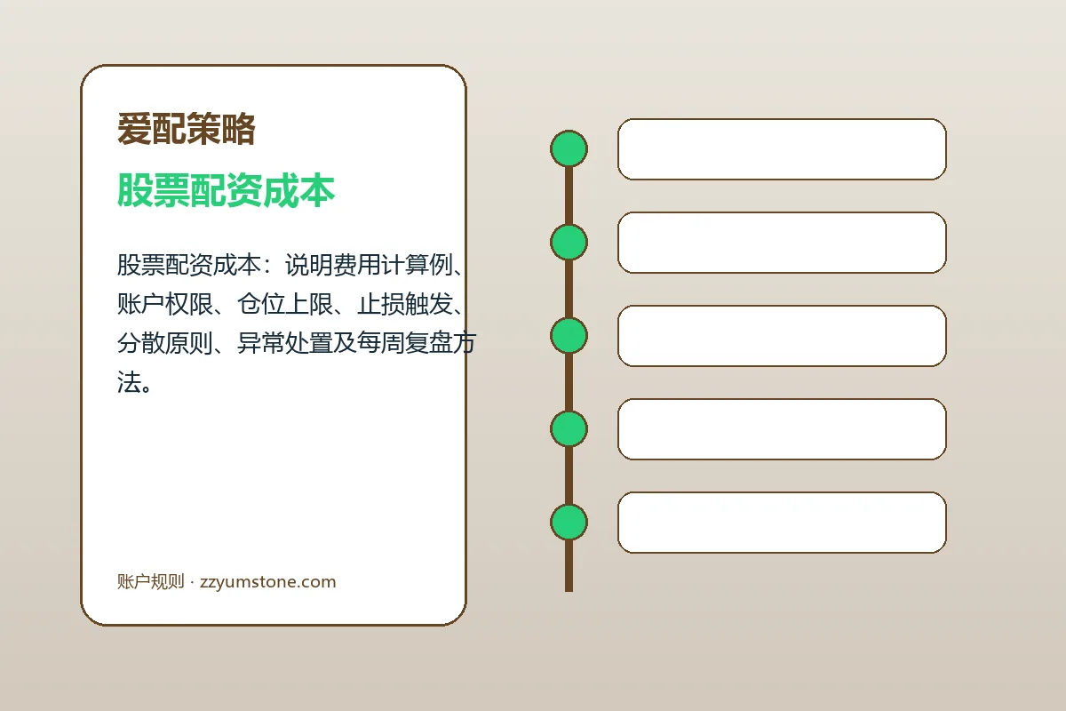 爱配策略费用、账户与退出规则图解